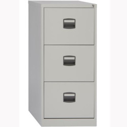 (PFA3F-AV7) BISLEY ARCHIVADOR METALICO 3 CAJONES ARCHIVO CARPETAS COLGANTES A4 FONDO 40CM GRIS