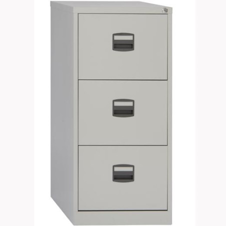 (PFA3F-AV7) BISLEY ARCHIVADOR METALICO 3 CAJONES ARCHIVO CARPETAS COLGANTES A4 FONDO 40CM GRIS
