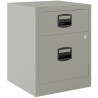 (PFAM1S1F-V7) BISLEY CAJONERAS METALICAS 1 CAJÓN PERSONAL + 1 CAJÓN ARCHIVO A4 MÓVIL FONDO 40CM GRIS ( MONTADO)