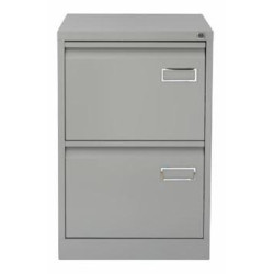 (PSF2-AV7) BISLEY ARCHIVADOR METALICO 2 CAJONES ARCHIVO CARPETAS COLGANTES A4/FOLIO+ FONDO 62CM GRIS