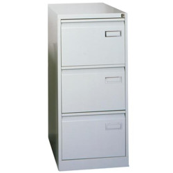 (PSF3-AV7) BISLEY ARCHIVADOR METALICO 3 CAJONES ARCHIVO CARPETAS COLGANTES A4/FOLIO+ FONDO 62CM GRIS