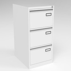 (PSF3-BA5) BISLEY ARCHIVADOR METÁLICO PSF LIGHT 3 CAJONES FOLIO CARPETAS COLGANTES MULTIFORMATO FONDO 62CM BLANCO