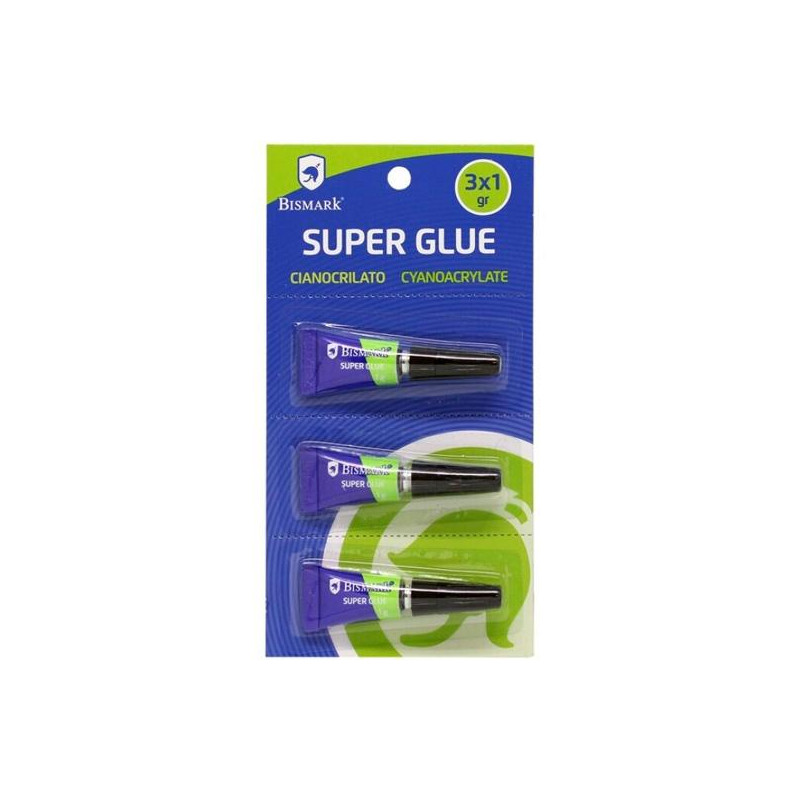 (317015) BISMARK PEGAMENTO INSTANTÁNEO SUPER-GLUE 1GR BLISTER 3 UD (317015) BISMARK PEGAMENTO INSTANTÁNEO SUPER-GLUE 1GR BLISTER 3 UD