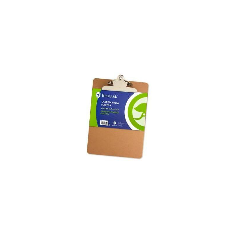 (317809) BISMARK CARPETA CON PINZA SUPERIOR FOLIO BASE DE MADERA (317809) BISMARK CARPETA CON PINZA SUPERIOR FOLIO BASE DE MADERA