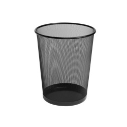(324522) BISMARK PAPELERA DE REJILLA ALTA CAPACIDAD 18 LITROS 340 X 240 MM  NEGRO