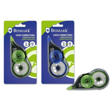 (317276) BISMARK CINTA CORRECTORA 5MMX12M BLISTER
