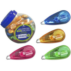(327567) BISMARK CINTA CORRECTORA MINI 5MMX8M COLORES SURTIDOS