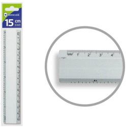 (314300) BISMARK REGLA ALUMINIO 15CM