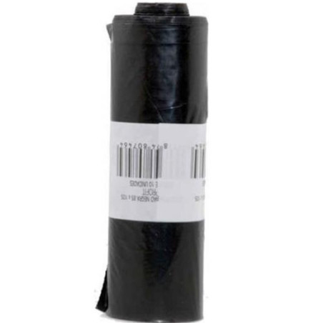 (40472NE) BOLSA DE BASURA COMUN G75 50 L. 70X80 NEGRO -ROLLO 10U-