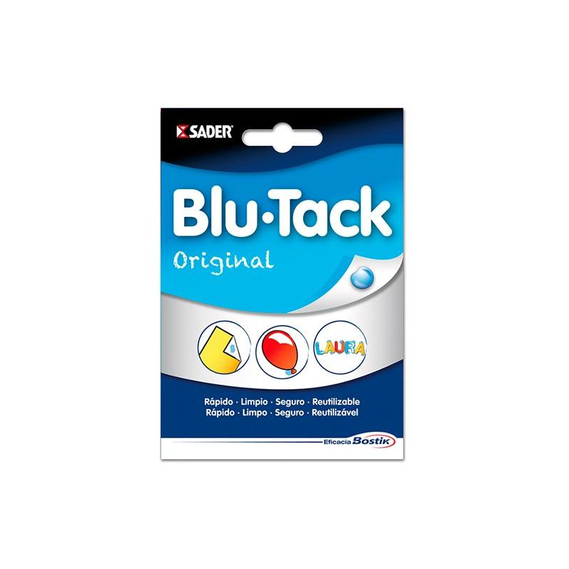 (30817110 (1689)) BOSTIK MASILLA ADHESIVA REUTILIZABLE BLU TACK ORIGINAL 57GR AZUL (30817110 (1689)) BOSTIK MASILLA ADHESIVA REUTILIZABLE BLU TACK ORIGINAL 57GR AZUL