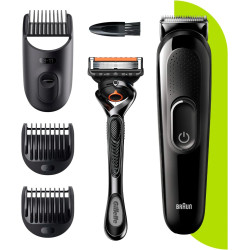 (SK3300/4IN1) BRAUN CORTAPELOS STYLING KIT SK3300 CON BATERIA Y 3 ACCESORIOS + GILLETTE PROGLIDE