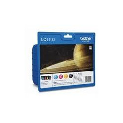 (LC1100VALBP) BROTHER TINTA  BK/C/M/Y DCP-385C - MFC-6490CW/5490CN - PACK 4 COLORES