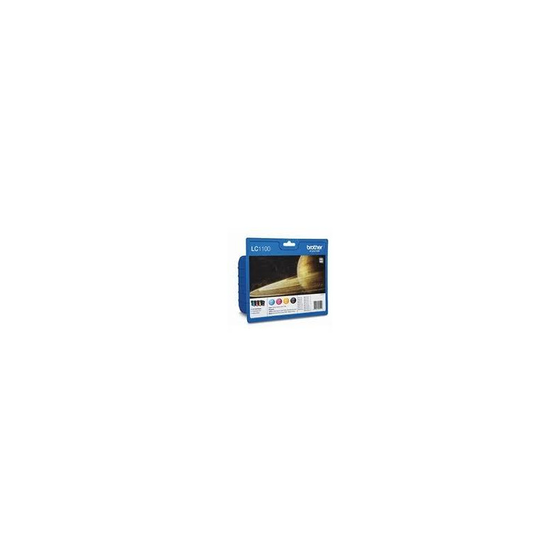 (LC1100VALBP) BROTHER TINTA BK/C/M/Y DCP-385C - MFC-6490CW/5490CN - PACK 4 COLORES (LC1100VALBP) BROTHER TINTA BK/C/M/Y DCP-385C - MFC-6490CW/5490CN - PACK 4 COLORES