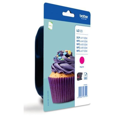 (LC123MBP) BROTHER TINTA MAGENTA MFC-J4410DW/J4510DW