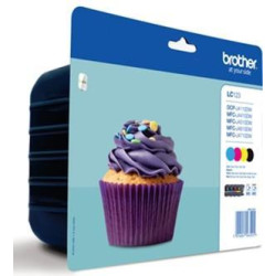 (LC123VALBP) BROTHER TINTA BK/C/M/Y MFC-J4410DW/J4510DW - PACK 4 COLORES