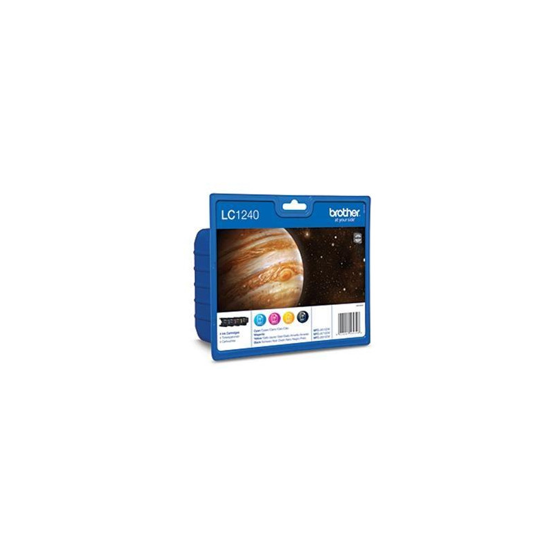 (LC1240VALBP) BROTHER TINTA BK/C/M/Y MFC-J6510DW/J6710DW/J6910DW/J430W - PACK 4 COLORES (LC1240VALBP) BROTHER TINTA BK/C/M/Y MFC-J6510DW/J6710DW/J6910DW/J430W - PACK 4 COLORES