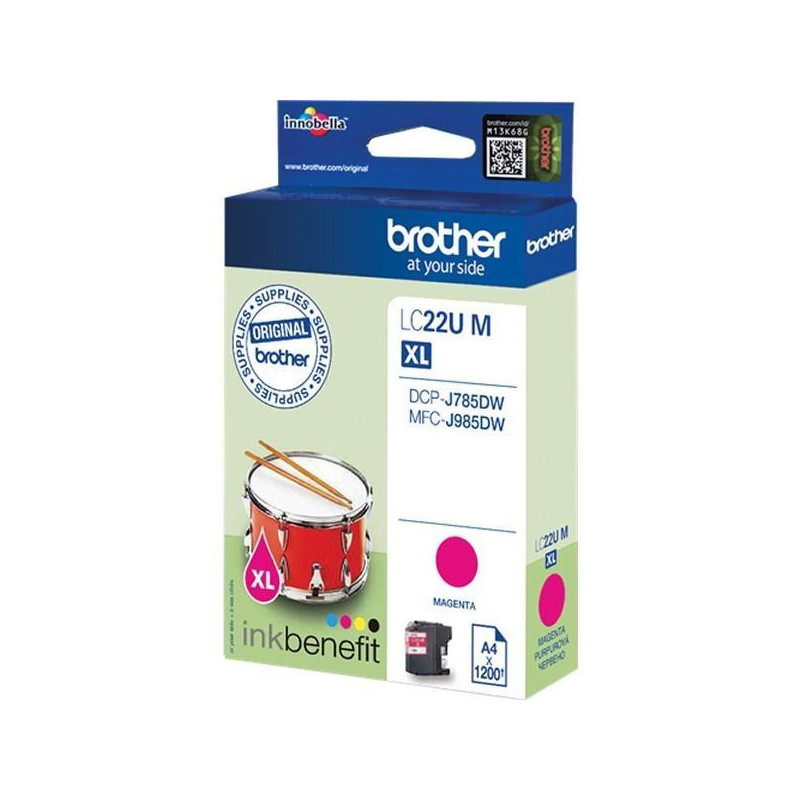 (LC22UMBP) BROTHER TINTA MAGENTA DCP-J785DW (LC22UMBP) BROTHER TINTA MAGENTA DCP-J785DW