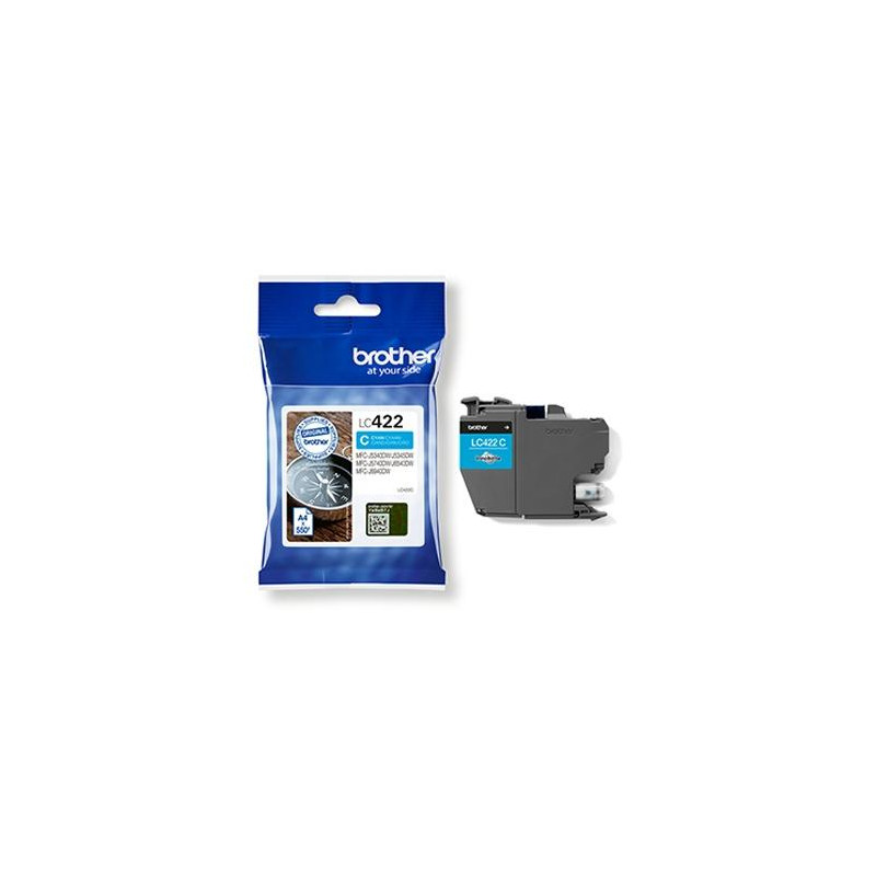(LC422C) BROTHER TINTA CIAN MFC-J5340DW/J6540DW/J5740DW/J6940DW/J5340DWE/J6540DWE (LC422C) BROTHER TINTA CIAN MFC-J5340DW/J6540DW/J5740DW/J6940DW/J5340DWE/J6540DWE