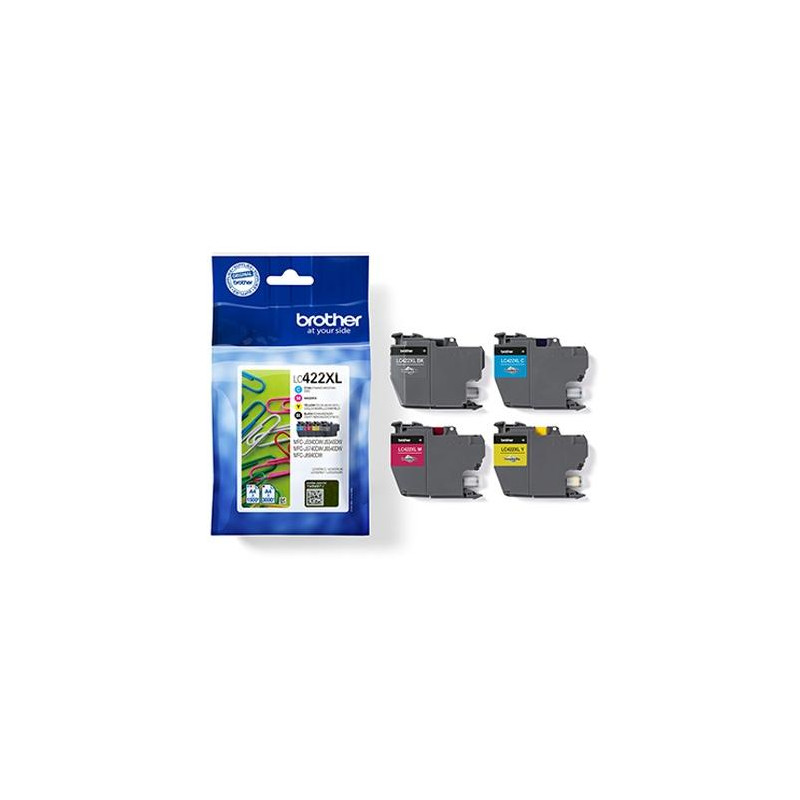 (LC422XLVAL) BROTHER TINTA BK/C/M/Y MFC-J5340DW/J6540DW/J5740DW/J6940DW/J5340DWE/J6540DWE - PACK 4 COLORES (LC422XLVAL) BROTHER TINTA BK/C/M/Y MFC-J5340DW/J6540DW/J5740DW/J6940DW/J5340DWE/J6540DWE - PACK 4 COLORES