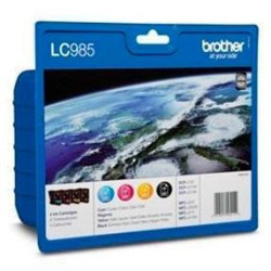 (LC985VALBP) BROTHER TINTA BK/C/M/Y DCP-J125/J140W/J315W/J515W - MFC-J220/J265W/J410/J415W - PACK 4 COLORES