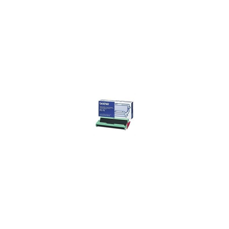 (PC75) BROTHER CARTUCHO + BOBINA NEGRO T-104/106 (PC75) BROTHER CARTUCHO + BOBINA NEGRO T-104/106