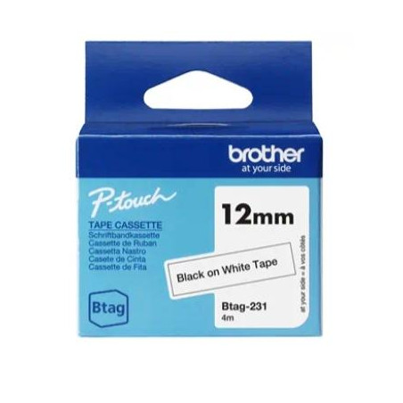 (BTAG231) BROTHER CINTA DOMÉSTICA BTAG NEGRO SOBRE BLANCO - PTN10