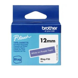 (BTAGF35) BROTHER CINTA DOMÉSTICA BTAG BLANCO SOBRE MORADO - PTN10