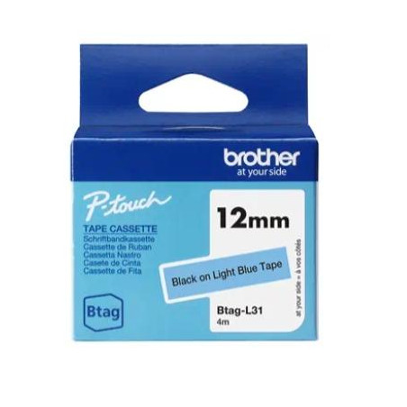 (BTAGL31) BROTHER CINTA DOMÉSTICA BTAG NEGRO SOBRE AZUL CLARO - PTN10