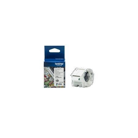 (CZ1004) BROTHER ROLLO DE CINTA ADHESIVA ZERO INK PARA ETIQUETADORA VC500W 2