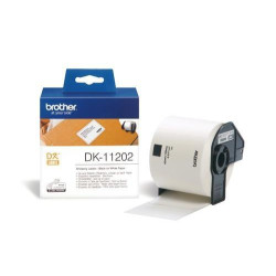 (DK11202) BROTHER ETIQUETAS BLANCAS PRECORTADAS PARA ENVÍO 62X100MM (300 ETIQUETAS)