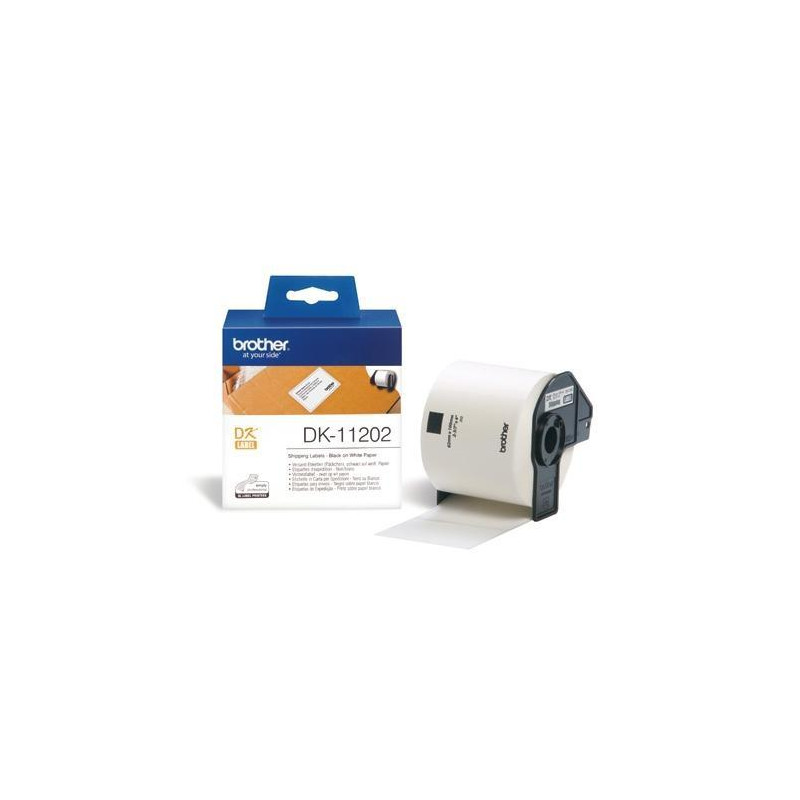 (DK11202) BROTHER ETIQUETAS BLANCAS PRECORTADAS PARA ENVÍO 62X100MM (300 ETIQUETAS) (DK11202) BROTHER ETIQUETAS BLANCAS PRECORTADAS PARA ENVÍO 62X100MM (300 ETIQUETAS)