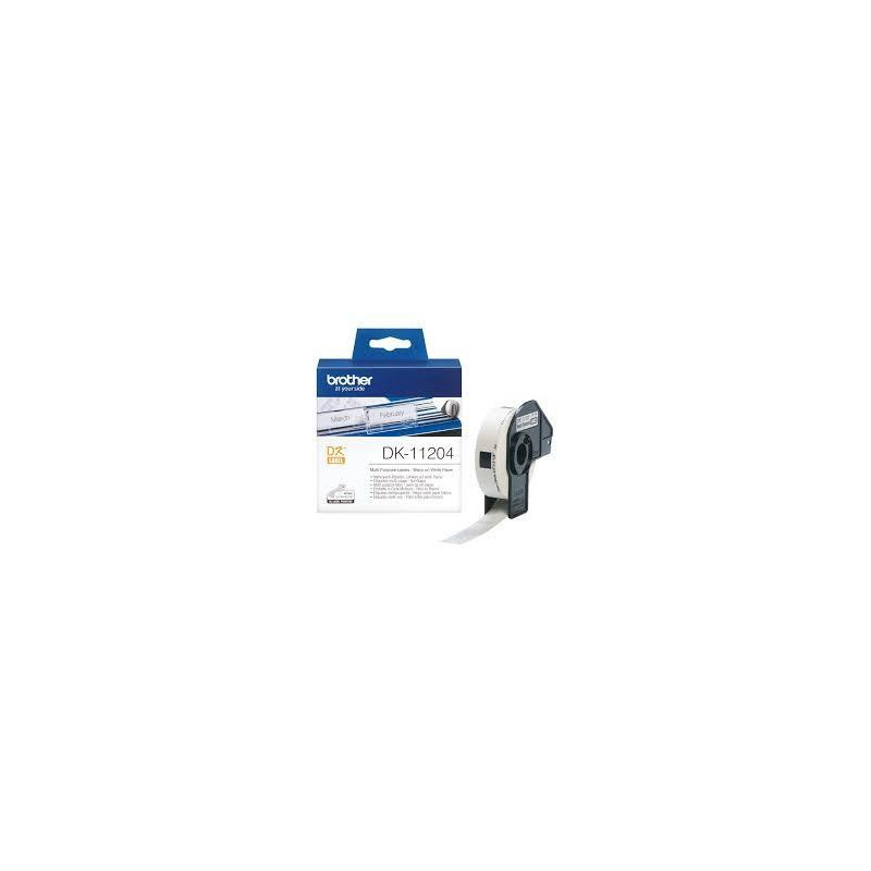 (DK11204) BROTHER ETIQUETAS PRECORTADAS MÚLTIPLE USO 17X54MM (400 ETIQUETAS) (DK11204) BROTHER ETIQUETAS PRECORTADAS MÚLTIPLE USO 17X54MM (400 ETIQUETAS)