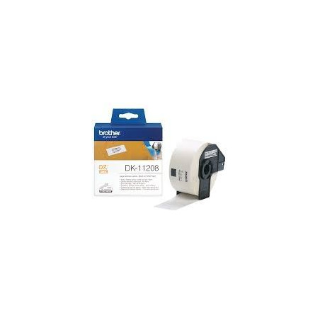 (DK11208) BROTHER ETIQUETAS PRECORTADAS DE DIRECCIÓN GRANDES 38X90MM (400 ETIQUETAS)
