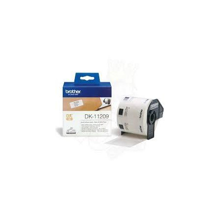 (DK11209) BROTHER ETIQUETAS PRECORTADAS DE DIRECCIÓN PEQUEÑAS 62X29MM (800 ETIQUETAS)