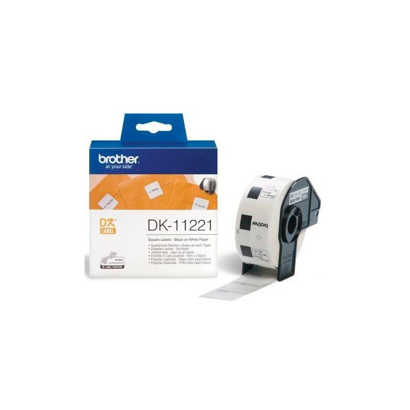 (DK11221) BROTHER ETIQUETAS PRECORTADAS CUADRADAS PAPEL TÉRMICO 23X23MM (1.000 ETIQUETAS) (DK11221) BROTHER ETIQUETAS PRECORTADAS CUADRADAS PAPEL TÉRMICO 23X23MM (1.000 ETIQUETAS)