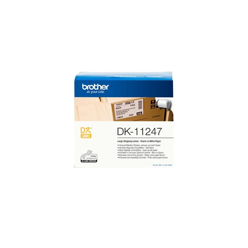(DK11247) BROTHER ETIQUETAS PRECORTADAS PARA ENVÍOS GRANDES 103X164MM (180 ETIQUETAS) (DK11247) BROTHER ETIQUETAS PRECORTADAS PARA ENVÍOS GRANDES 103X164MM (180 ETIQUETAS)