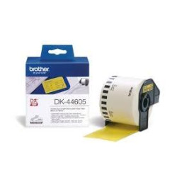 (DK44605) BROTHER CINTA CONTINUA DE PAPEL TÉRMICO REMOVIBLE - AMARILLO - 62MMX30
