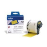 (DK44605) BROTHER CINTA CONTINUA DE PAPEL TÉRMICO REMOVIBLE - AMARILLO - 62MMX30