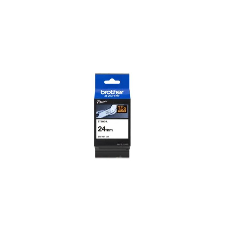 (STE151) BROTHER CINTA ROTULADORA DE PLANTILLA LAMINADA DE 24MMX3M (REUTILIZABLE HASTA 50 VECES) (STE151) BROTHER CINTA ROTULADORA DE PLANTILLA LAMINADA DE 24MMX3M (REUTILIZABLE HASTA 50 VECES)