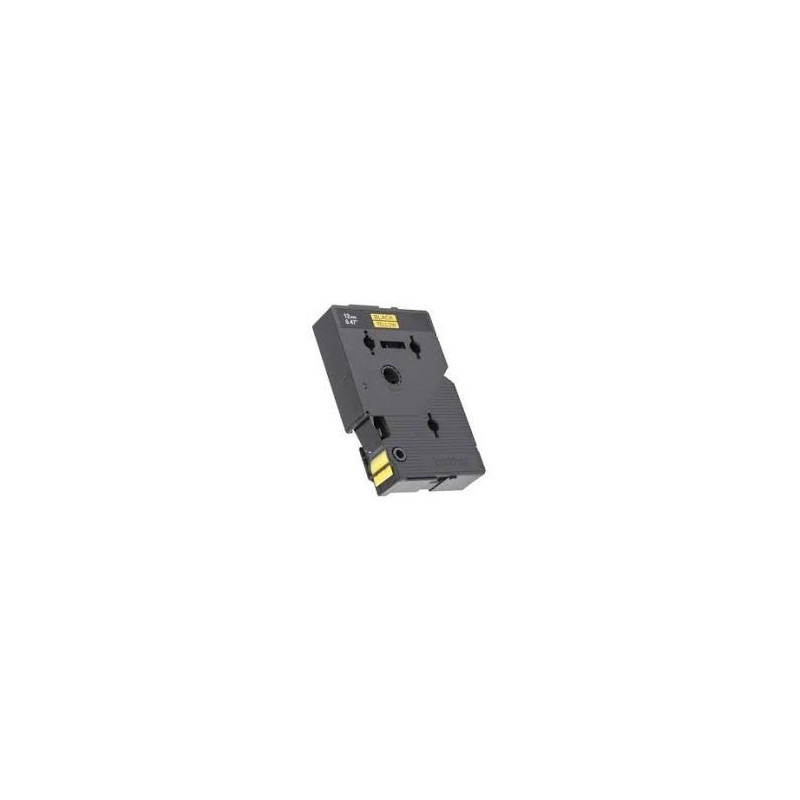 (TC601) BROTHER CINTA ROTULADORA LAMINADA TEXTO NEGRO SOBRE AMARILLO DE 12MMX7 (TC601) BROTHER CINTA ROTULADORA LAMINADA TEXTO NEGRO SOBRE AMARILLO DE 12MMX7