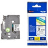 (TZE221) BROTHER CINTA ROTULADORA LAMINADA TEXTO NEGRO SOBRE BLANCO - 9MMX8M