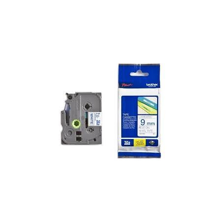 (TZE223) BROTHER CINTA ROTULADORA LAMINADA TEXTO AZUL SOBRE BLANCO - 9MMX8M