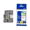 (TZE232) BROTHER CINTA ROTULADORA LAMINADA TEXTO ROJO SOBRE BLANCO - 12MMX8M