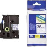 (TZE263) BROTHER CINTA ROTULADORA LAMINADA TEXTO AZUL SOBRE BLANCO - 36MMX8M