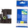 (TZE555) BROTHER CINTA ROTULADORA LAMINADA TEXTO BLANCO SOBRE AZUL - 24MMX8M