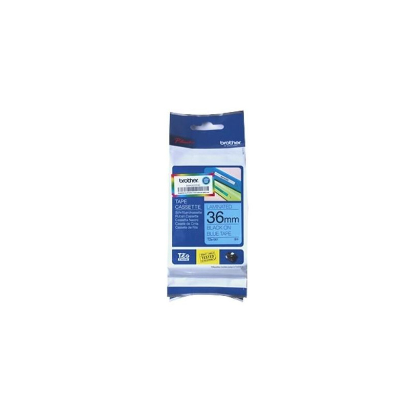 (TZE561) BROTHER CINTA ROTULADORA LAMINADA TEXTO NEGRO SOBRE AZUL - 36MMX8M (TZE561) BROTHER CINTA ROTULADORA LAMINADA TEXTO NEGRO SOBRE AZUL - 36MMX8M