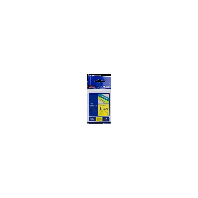 (TZE611) BROTHER CINTA ROTULADORA LAMINADA TEXTO NEGRO SOBRE AMARILLO - 6MMX8M (TZE611) BROTHER CINTA ROTULADORA LAMINADA TEXTO NEGRO SOBRE AMARILLO - 6MMX8M