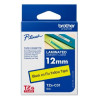 (TZEC31) BROTHER CINTA ROTULADORA LAMINADA NEGRO SOBRE AMARILLO FLUOR - 12MMX5M