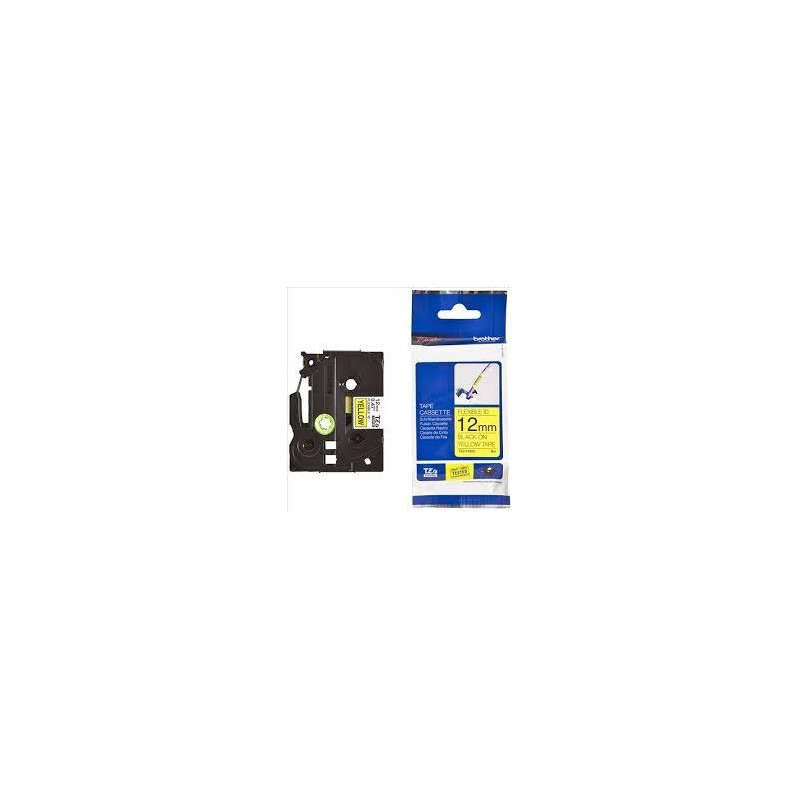 (TZEFX631) BROTHER CINTA ROTULADORA LAMINADA FLEXIBLE TEXTO NEGRO SOBRE AMARILLO - 12MMX8M (TZEFX631) BROTHER CINTA ROTULADORA LAMINADA FLEXIBLE TEXTO NEGRO SOBRE AMARILLO - 12MMX8M