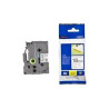 (TZES241) BROTHER CINTA ROTULADORA LAMINADA SUPER ADHESIVA TEXTO NEGRO SOBRE BLANCO - 18MMX8M